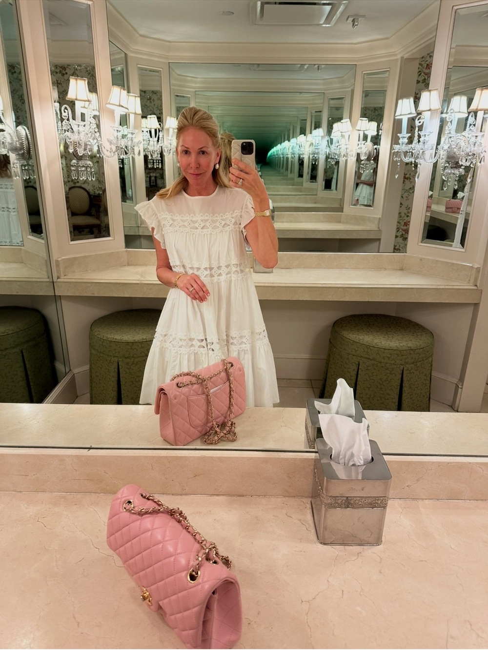 Women’s White Lace Tiered Dress - Classic Summer Style